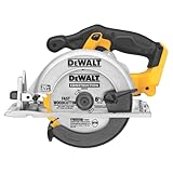 DEWALT 20V MAX Circular Saw, 6-1/2-Inch Blade, 460 MWO Engine, 0-50 Degree Bevel Capability, Bare...
