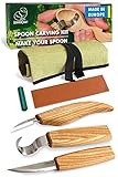 BeaverCraft S13 Wood Carving Tools Set for Spoon Carving 3 Knives Wood Carving Kit for Beginners...