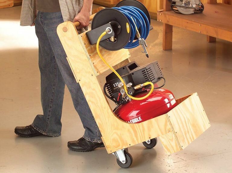 Air compressor cart