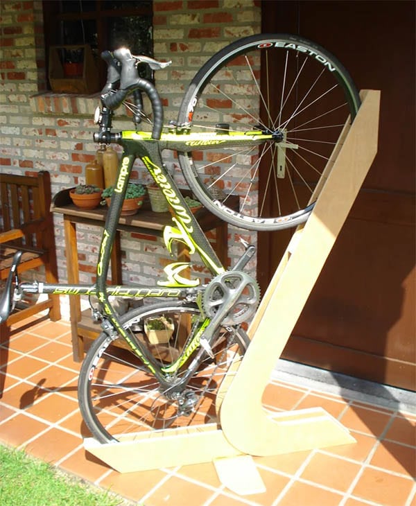 Bike Rack of Wood from Instructables