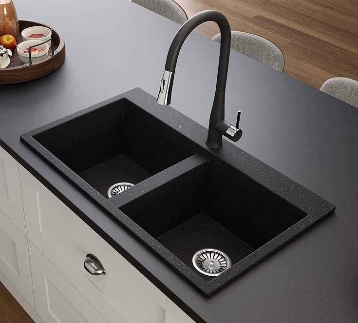 Black Kitchen Sink Lavello Elle 200T
