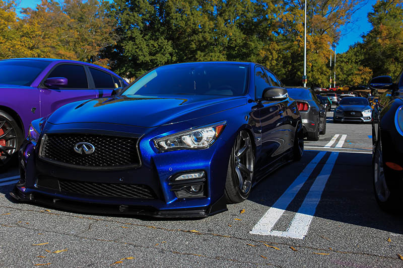 blue infiniti q50 car