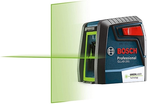 BOSCH GLL40-20G Green-Beam Self-Leveling Cross-Line Laser
