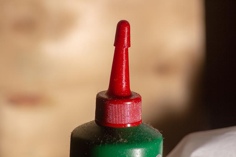 bottle cap of a sewing machine oil