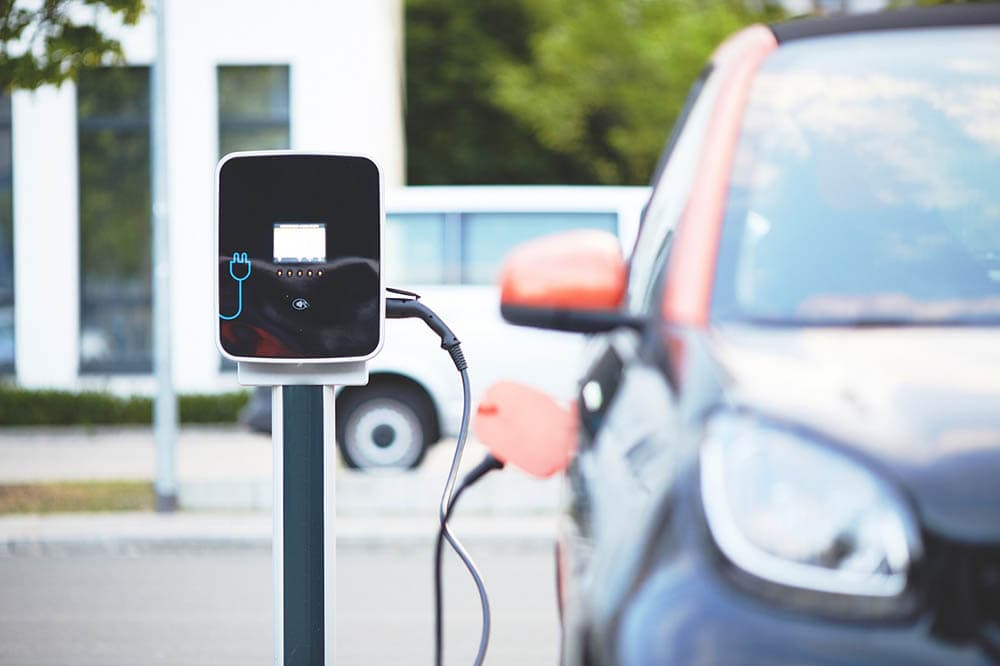 charging an electric car
