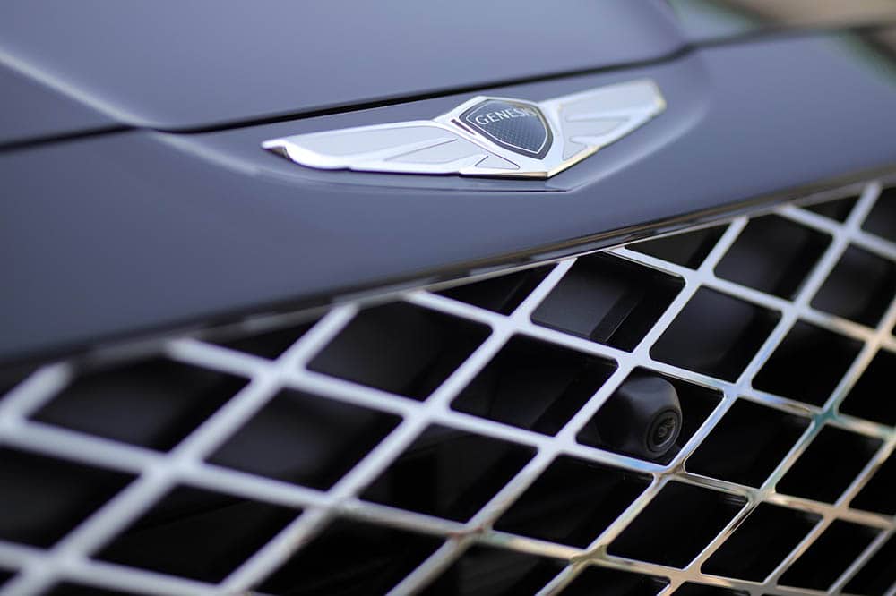 close up genesis car camera