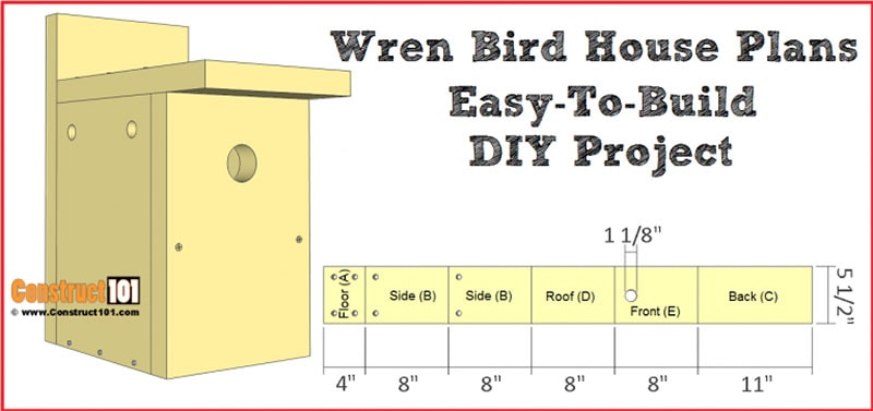 Construct 101 Wren Bird House Plans