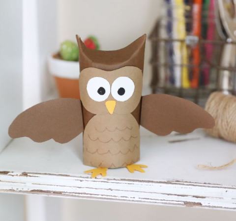 Create a decorative pal with big personality out of an old toilet paper tube