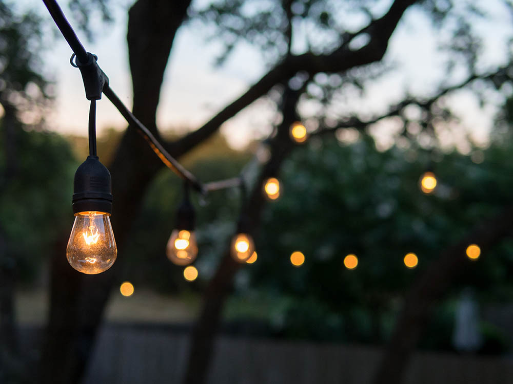 Decorative outdoor string lights