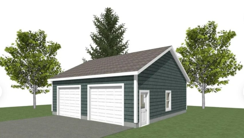 diy 2 car garage plans