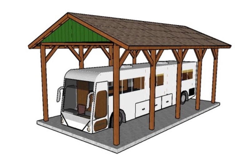 diy 20x 40 rv carport