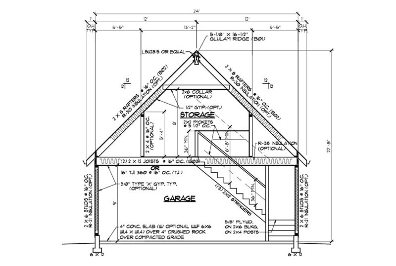 diy 24’ x 24’ garage