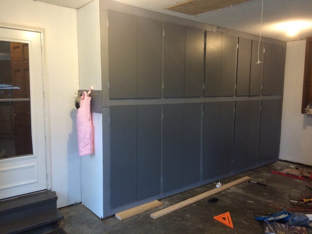DIY Garage Cabinets- sugar bee crafts