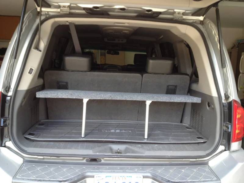 diy handy pop-up trunk shelf