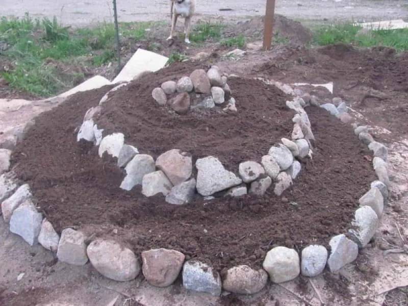 diy herb spiral garden