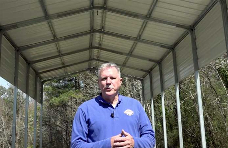 DIY Metal RV Carport from a Kit from rollinontv