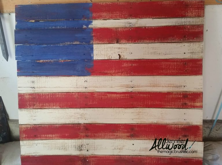 DIY Patriotic Pallet Flag
