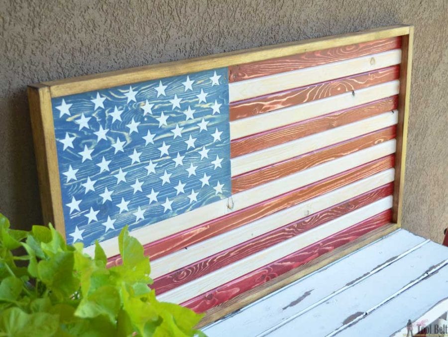DIY Patriotic Wood Flag