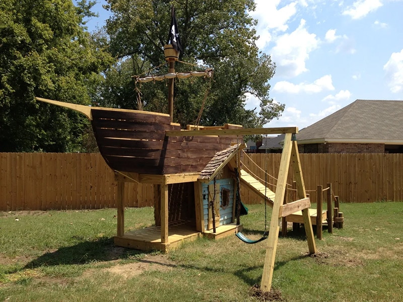 diy pirate ship playground