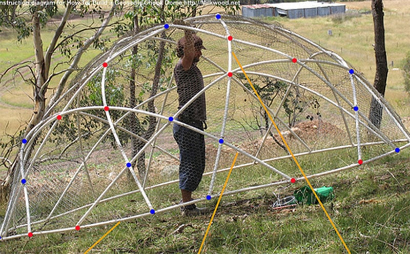 DIY Portable Chicken Chook Dome by Milkwood