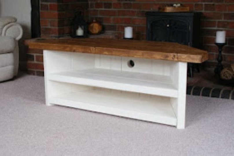 diy rustic corner tv stand and how to make homemade liming wax for a rh finish
