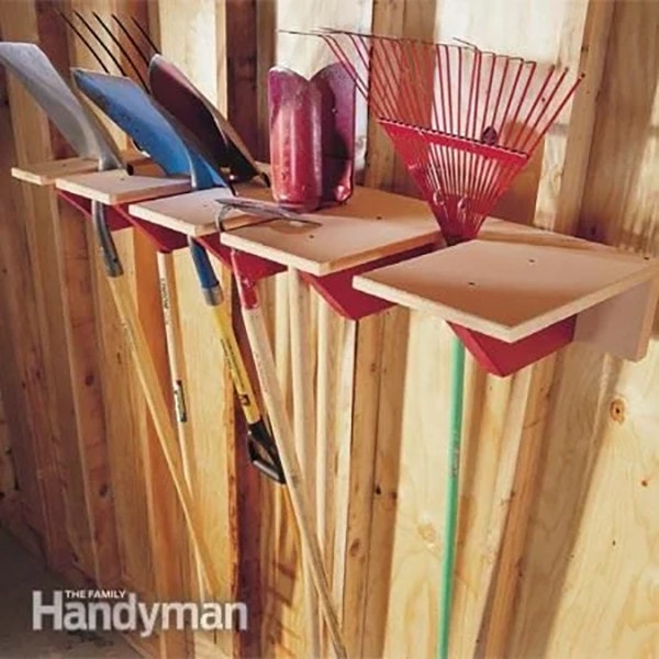 DIY Shovel and Tool Rack