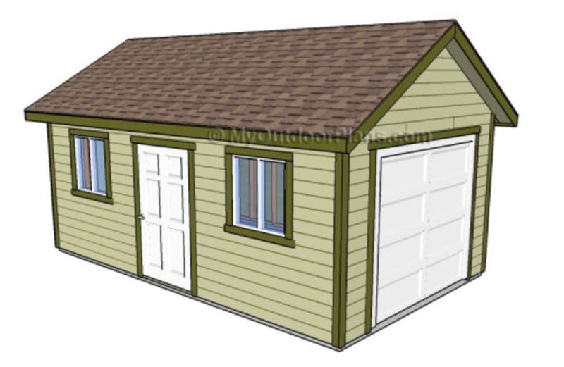 diy single car detached garage