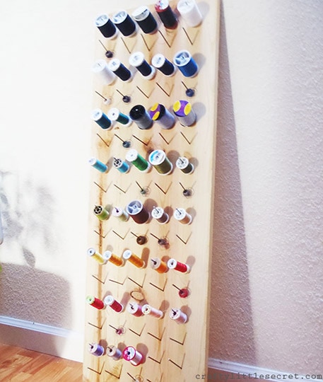 diy thread and bobbin organizer