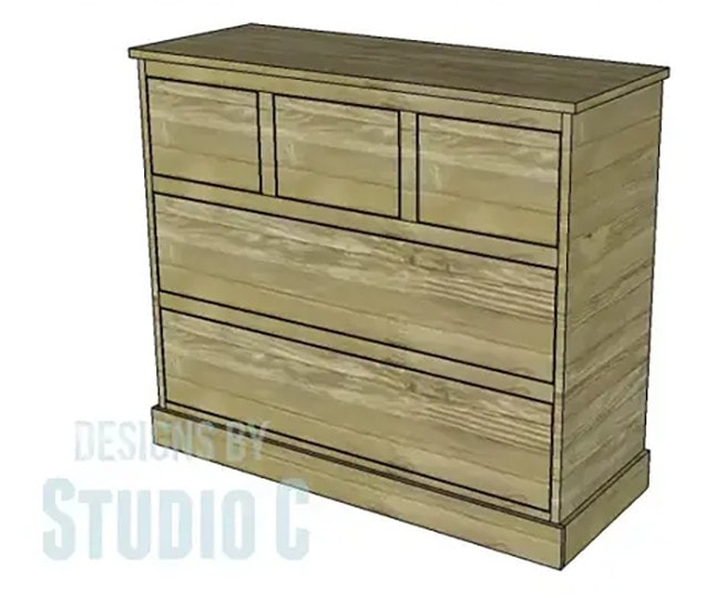 diy wide chest dresser