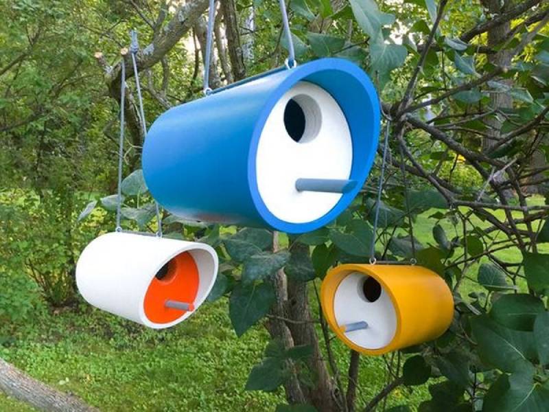 DIY birdhouse from pvc