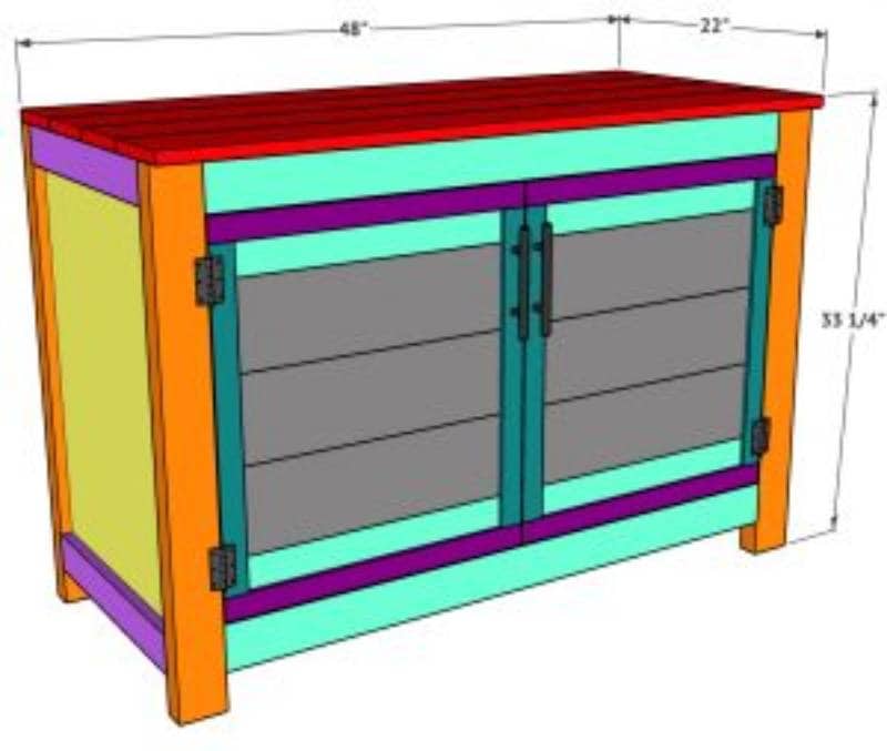 DIY cane cabinet
