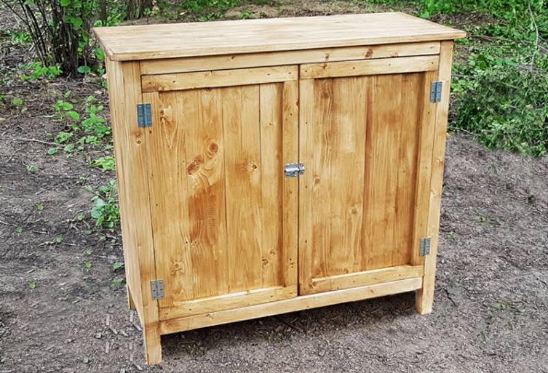 DIY farm house kitchen cabinet