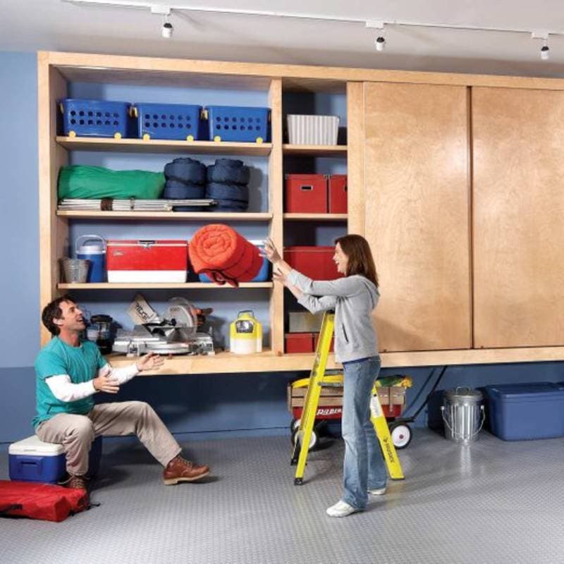 DIY Giant DIY Garage Cabinet