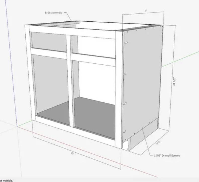 DIY kitchen cabinet