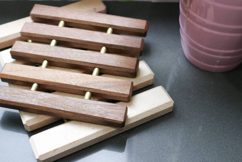 DIY scrap wood trivets