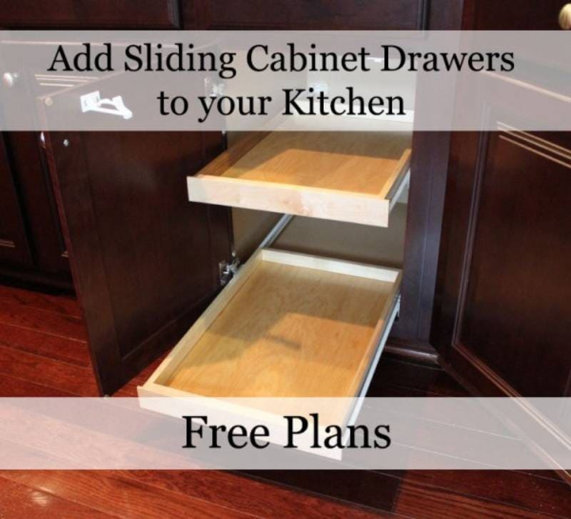 DIY sliding drawer plans