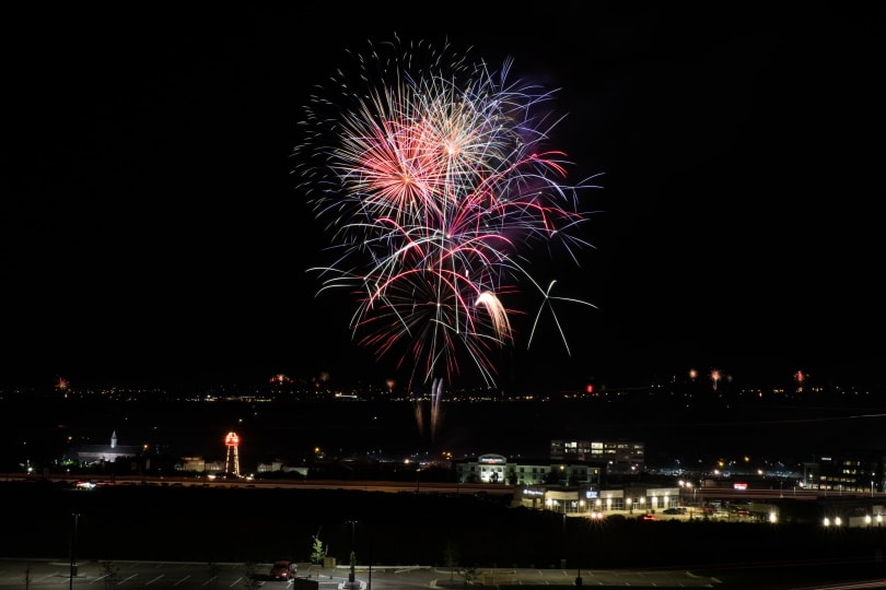 fire works on new year's eve