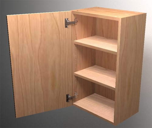 Frameless European Wall Cabinet