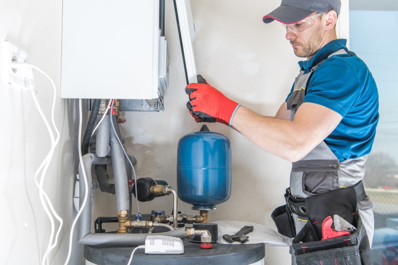 gas heater installation