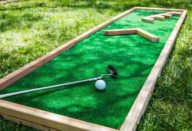 Homemade Mini Golf Hole
