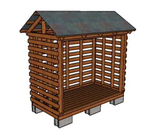 How To Specialist Firewood Shed Made From 2x4