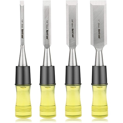 Hurricane 4 Pieces Wood Chisel Set