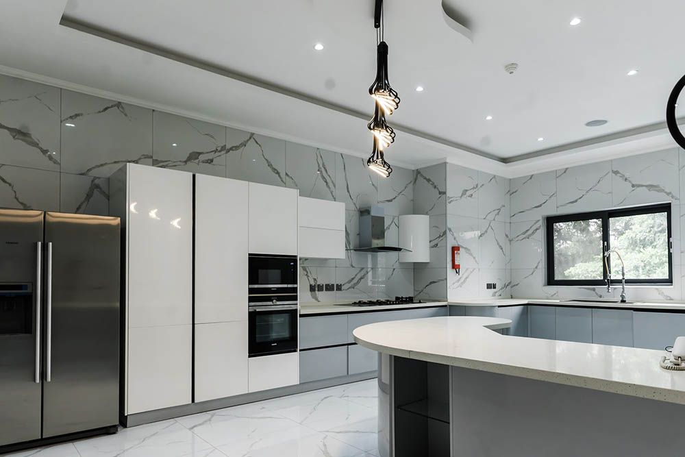 kitchen equipped with modern appliances