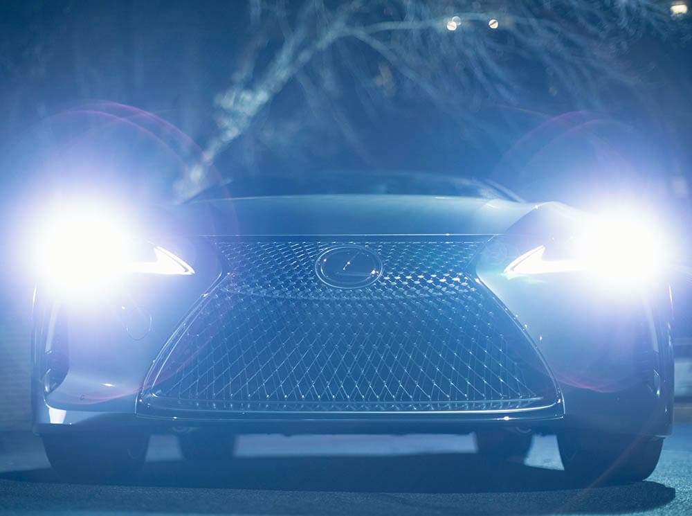 lexus lc500 at night