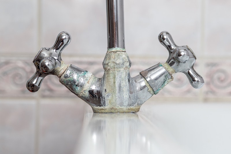 limescale in bathroom