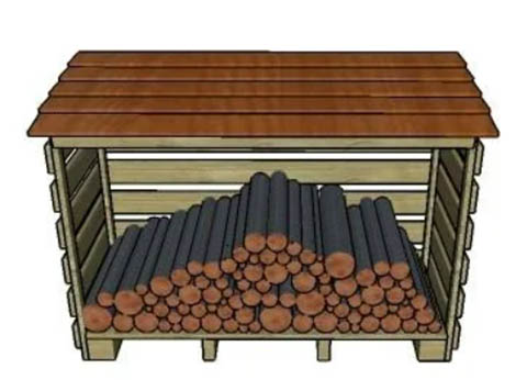 Log Shed From My Outdoor Plans