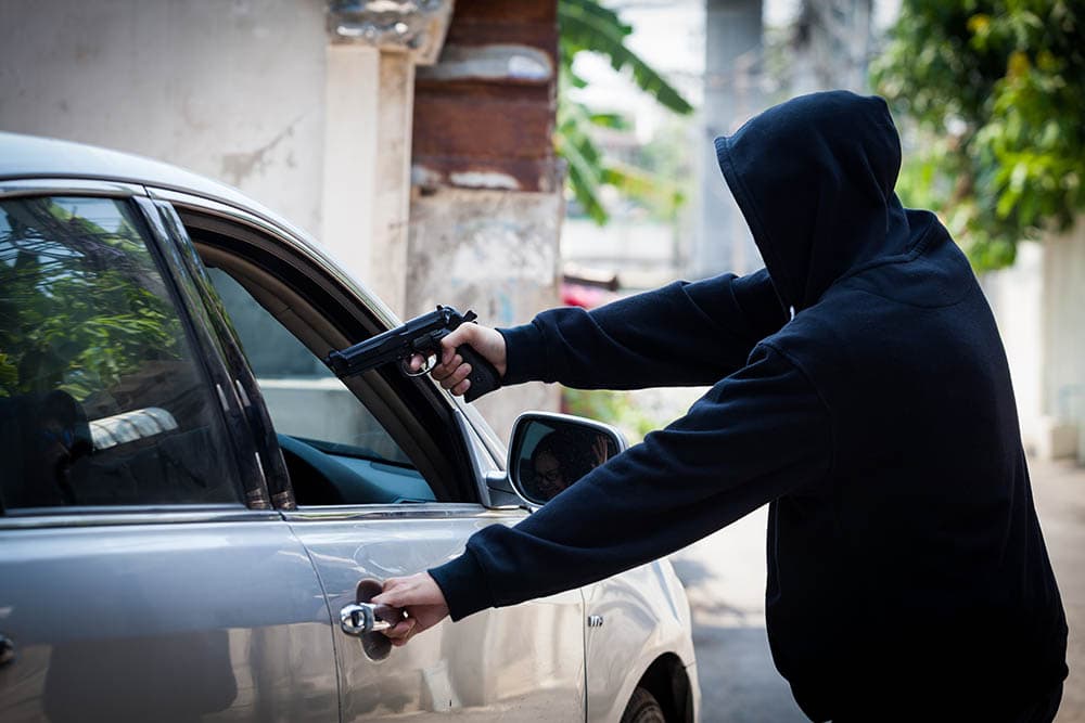 man carjacking