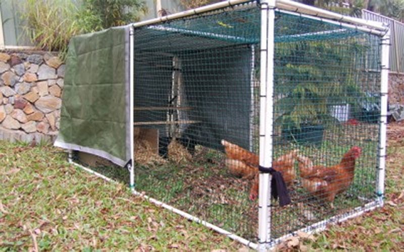Mesh Chicken Tractor by Simple Savings