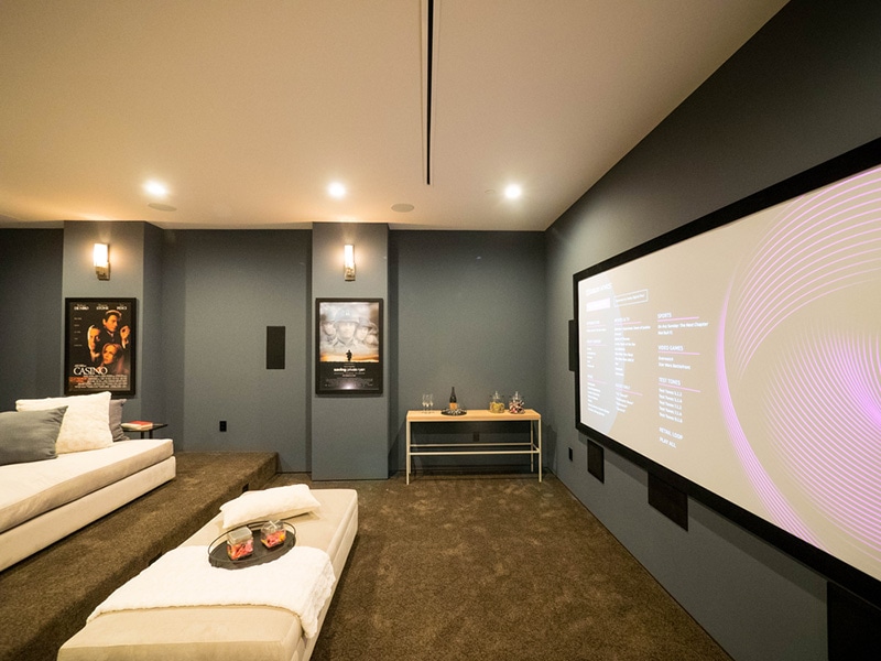 Mini Movie Theater Basement
