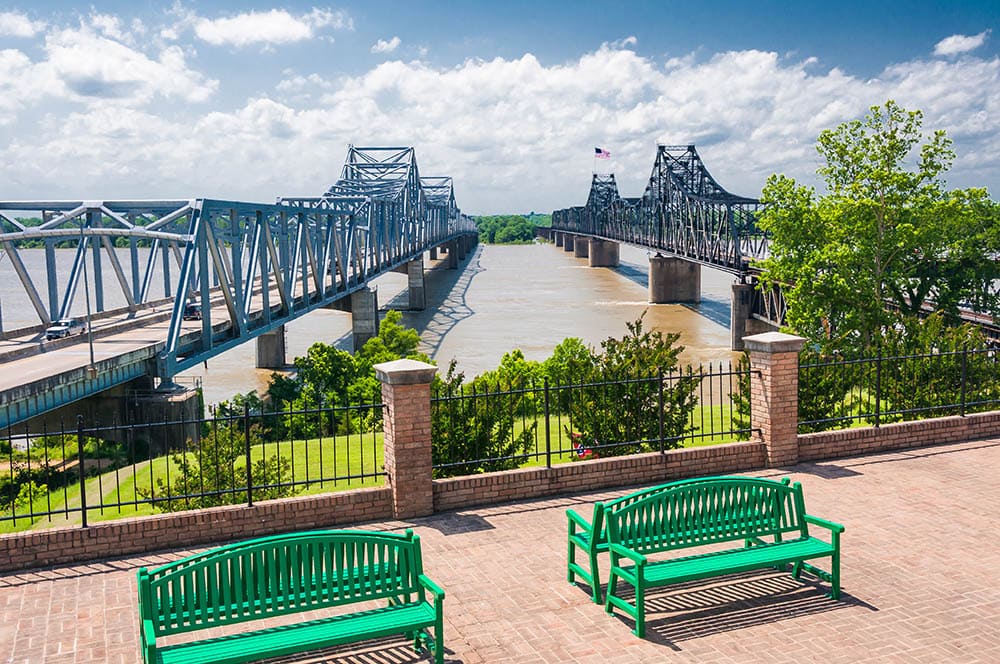 Mississippi River bridge at Vicksburg